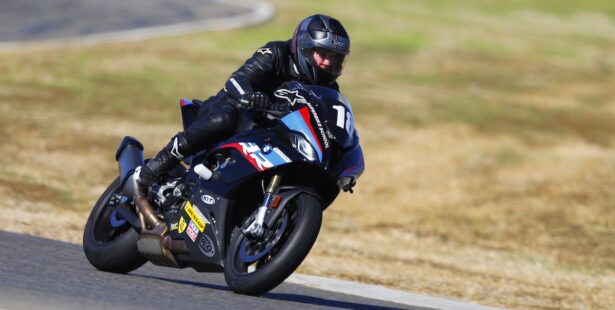 An (almost) little old lady at California Superbike School